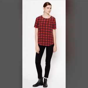 Equipment Silk Riley Tee, Size S/P